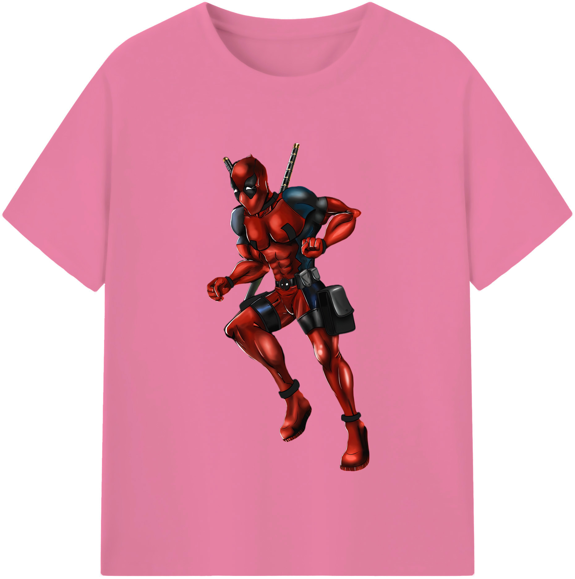 （画像用） Deadpool デッドプール 綿100％半袖Tシャツ（フロントプリント）